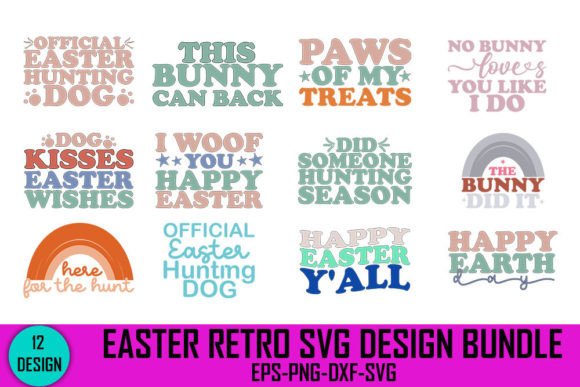 Easter Retro Svg Design Bundle Review