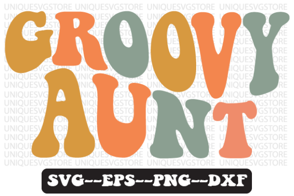 Groovy Aunt Wavy Retro Svg Design Review