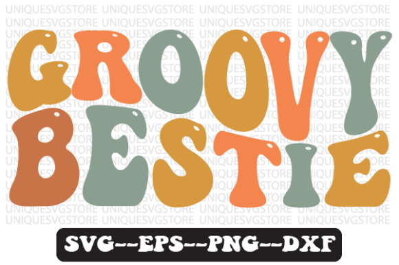 Groovy Bestie Wavy Retro Svg Design Review