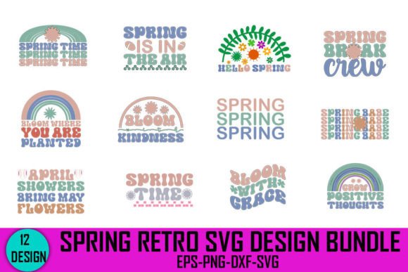 Spring Retro Svg Design Bundle Review