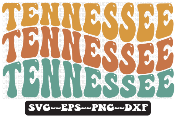 Tennessee Wavy Retro Svg Design Review