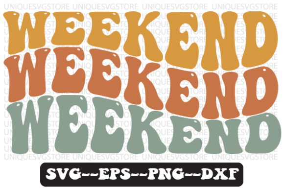 Weekend Wavy Retro Svg Design Review